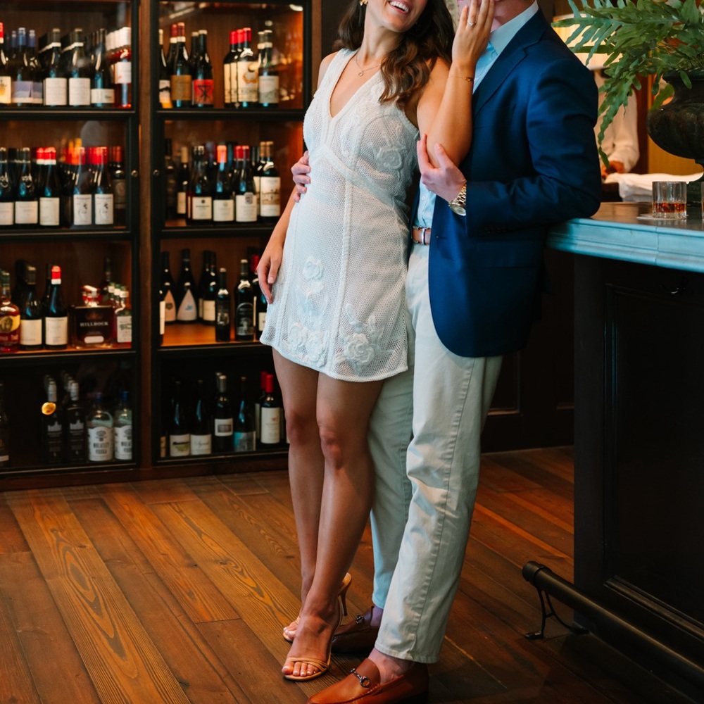 Anthropologie Not So Serious by Pallavi Mohan Deep-V Beaded Mini Dress - Picture 9 of 9